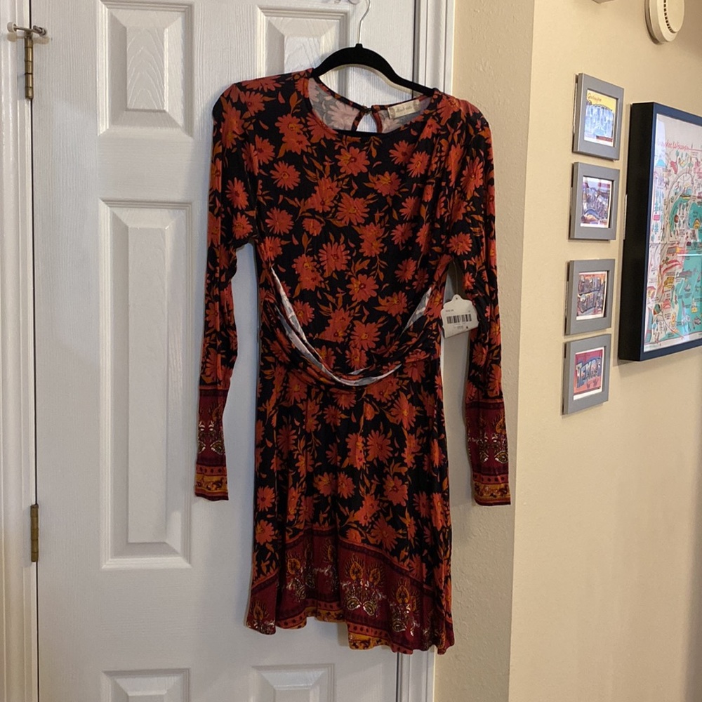 NWT Altar’d State Long Sleeve, Floral Dress - Size Large